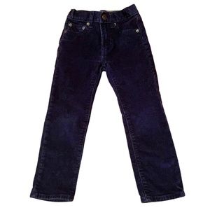 J. Crew Crewcuts Boys Stretch Corduroy Pant Navy Blue Size 4
